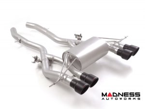 BMW 4 Series Performance Exhaust - M4 3.0L Competition - Ragazzon - Evo Line - Axle Back w/ Valves - Dual Exit/ Quad Black Tips